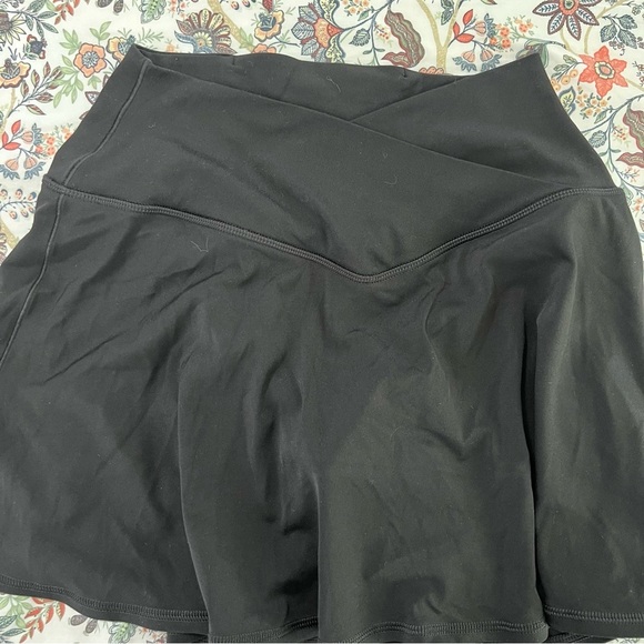 Aerie Skort Skirt Small Athletic Activewear Black Crossover V Waist B13 - Picture 7 of 8